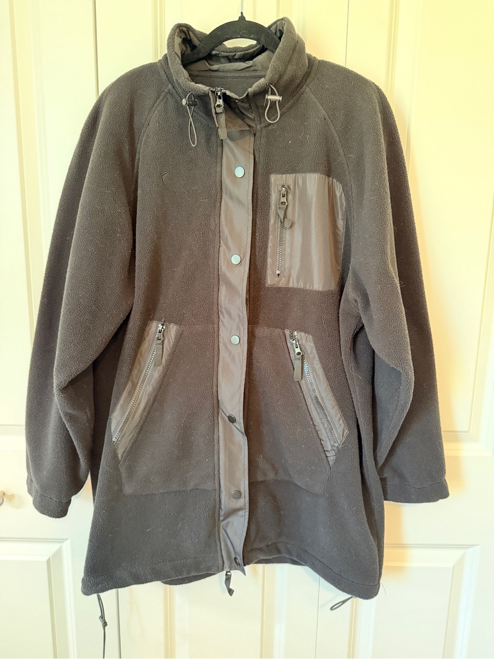Black Plush Geneva Jacket (M)